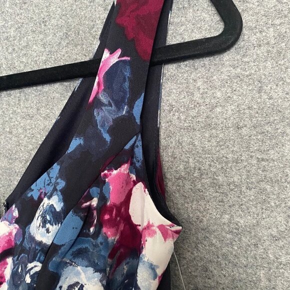 Trixxi V Neck Fit & Flare Floral Pleated Skirt Dress - Picture 5 of 15